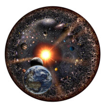 Universe Puzzle Round Design for Adults 1000 Pieces