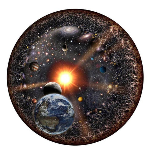 Universe Puzzle Round Design for Adults 1000 Pieces