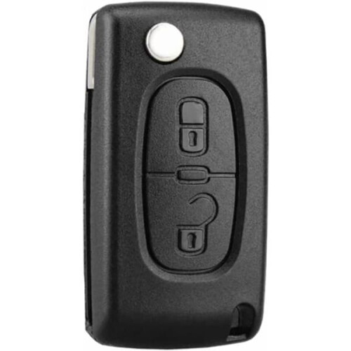 CE0523 Folding Flip Key Shell for Peugeot Citroen 2-Button