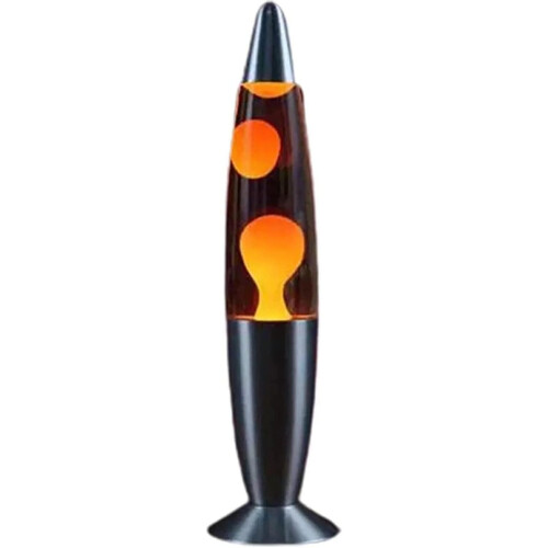 Lava Lamp Alloy Orange 13 Inch