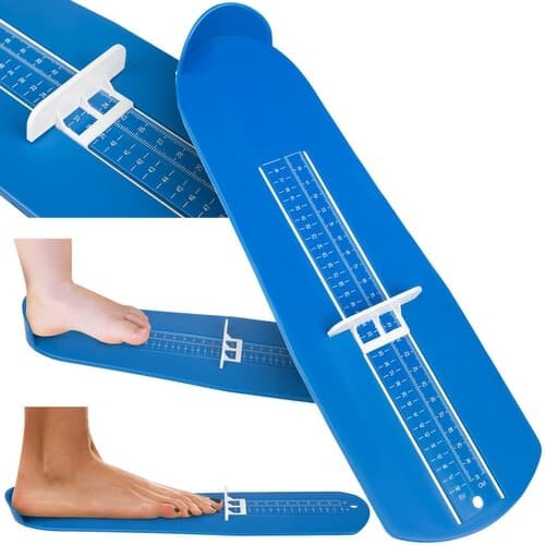 Foot gauge for measuring foot length