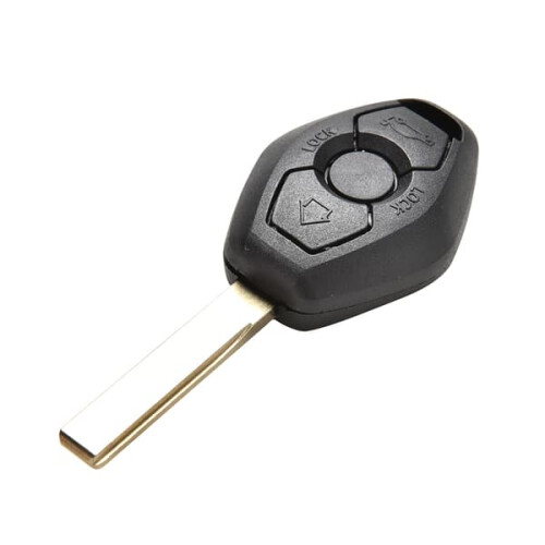 BMW replacement key fob with 3 buttons black
