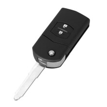 Mazda flip remote key shell black 2-button