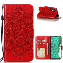 Samsung Galaxy A32 5G mandala flower case red