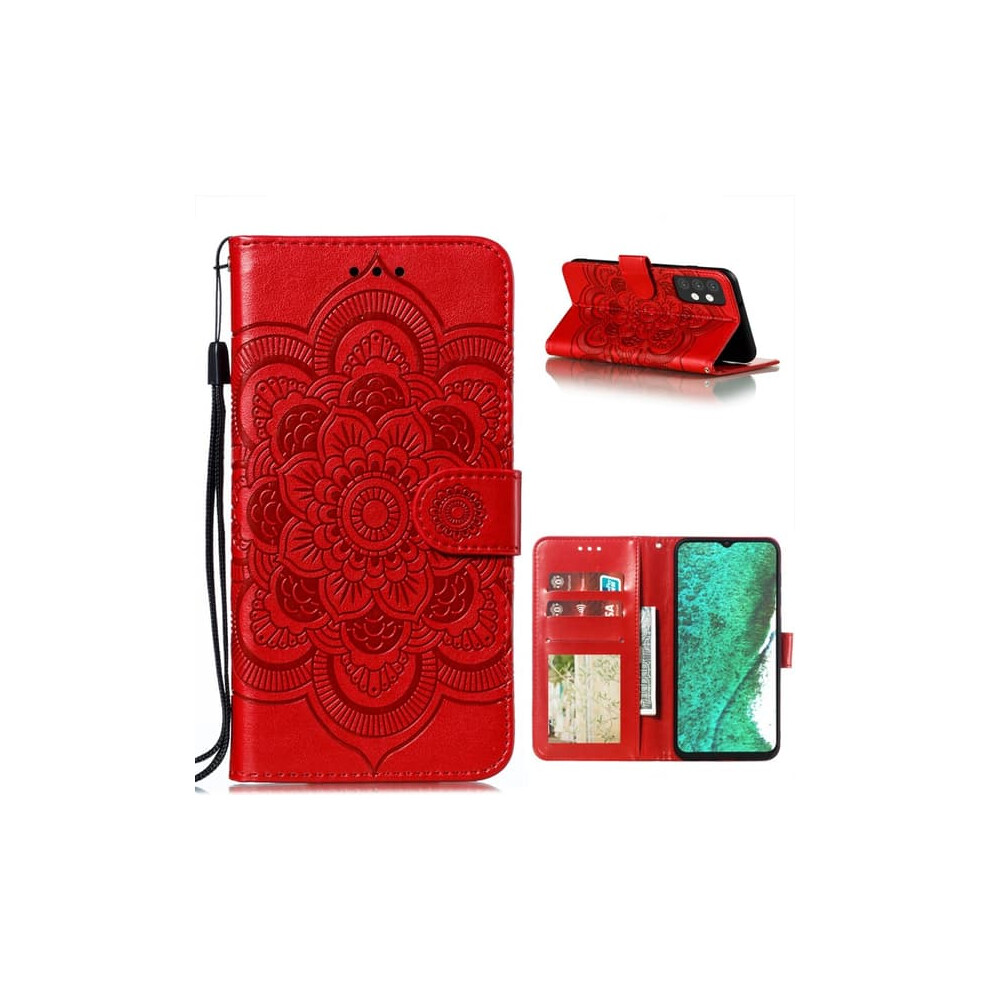 Samsung Galaxy A32 5G Mandala Flower Case Red 940684217960