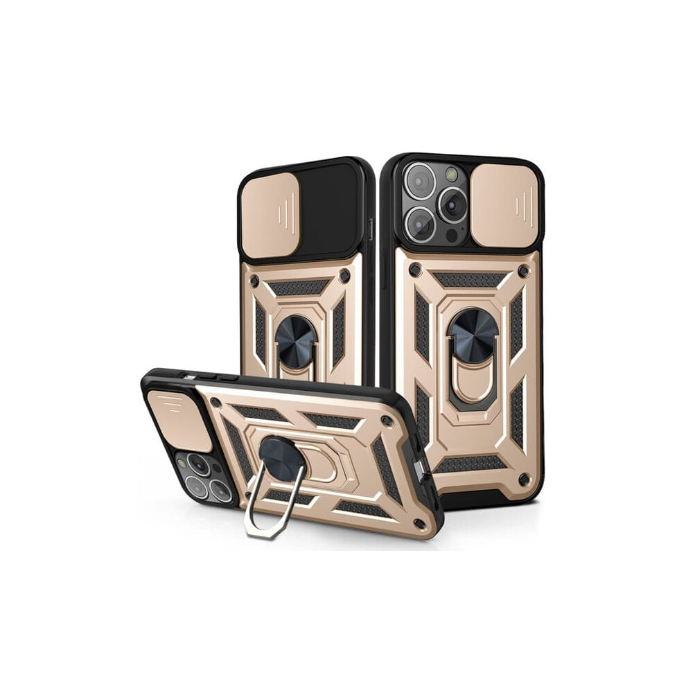 Camshield Armor Hybrid Ring Cover For Iphone 13 Pro Max Gold 940684233038