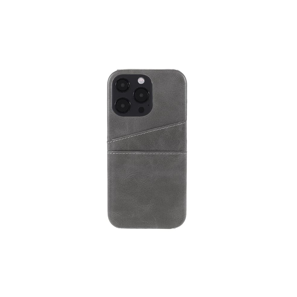 Iphone 13 Pro Max Leather Case With Card Slot Gray 940684232925