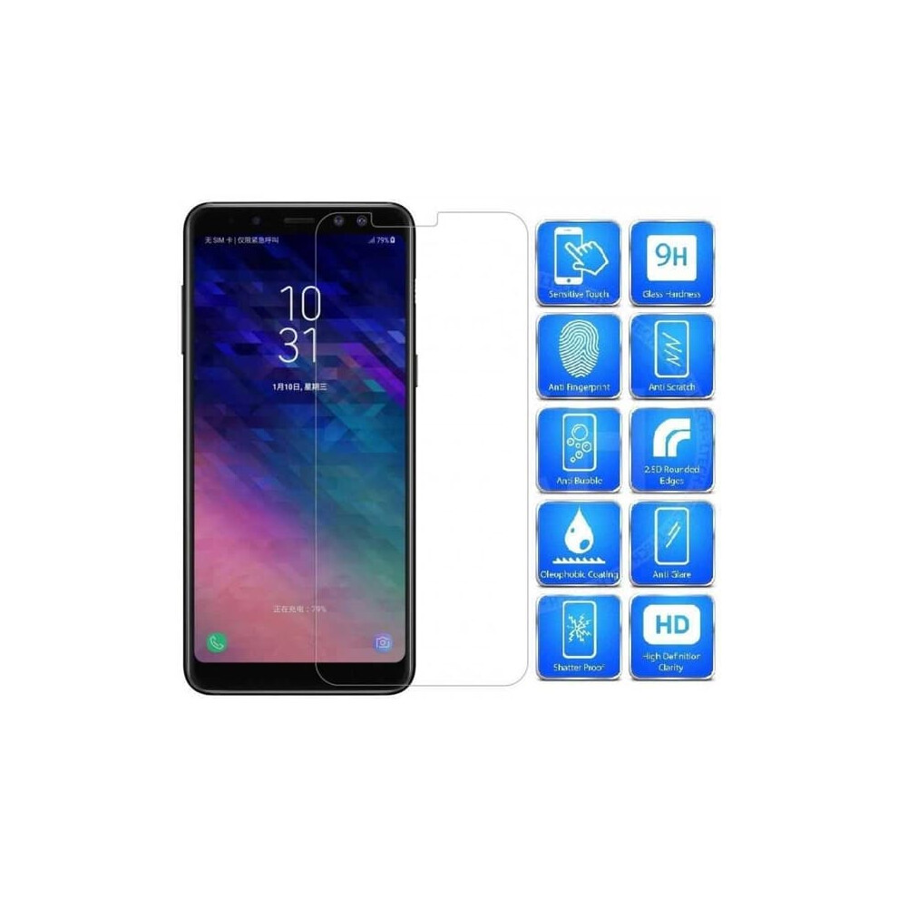 Tempered Glass For Samsung A8 2018 0.26Mm 2.5D 9H 2-Pack 940684218479