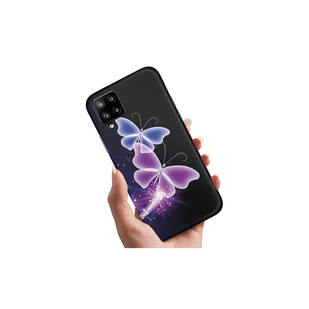 Samsung Galaxy A12 Case Butterflies Purple 940684218158