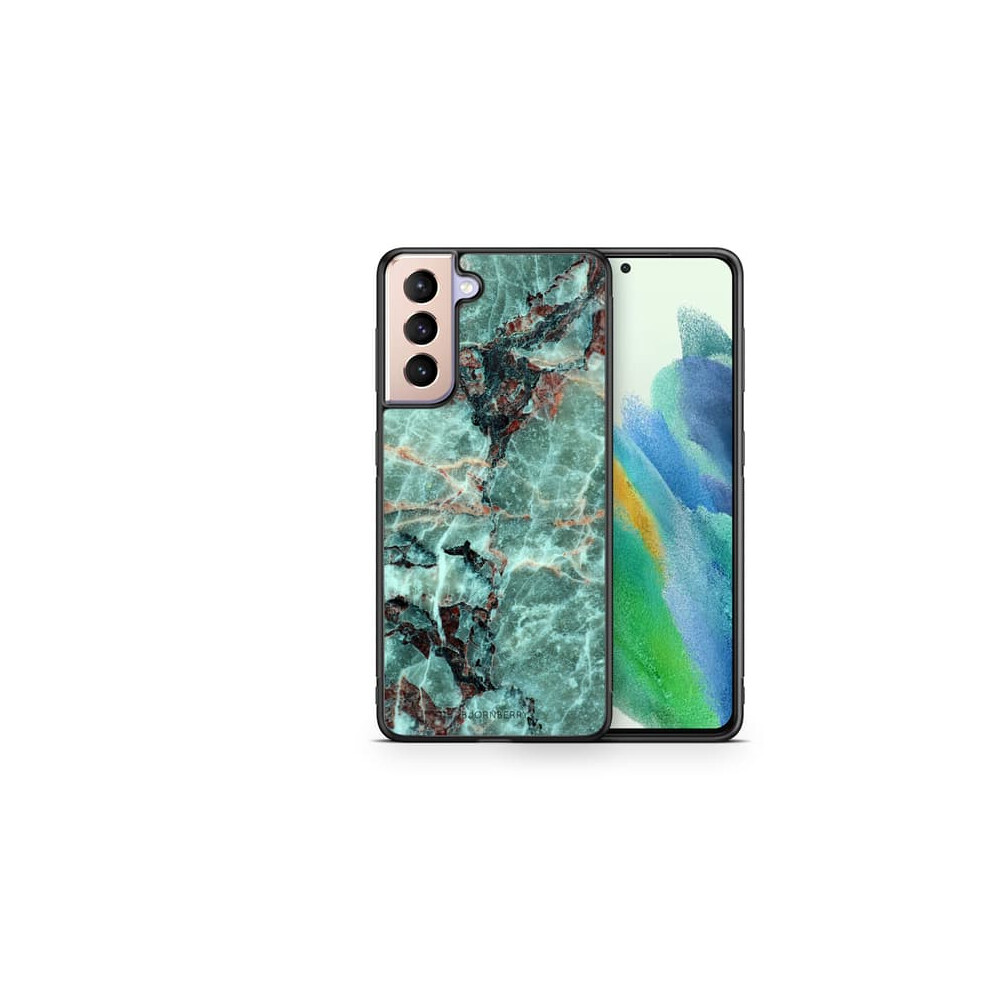 Bjornberry Case For Samsung Galaxy S21 Fe 5G Marble Green 940684239955