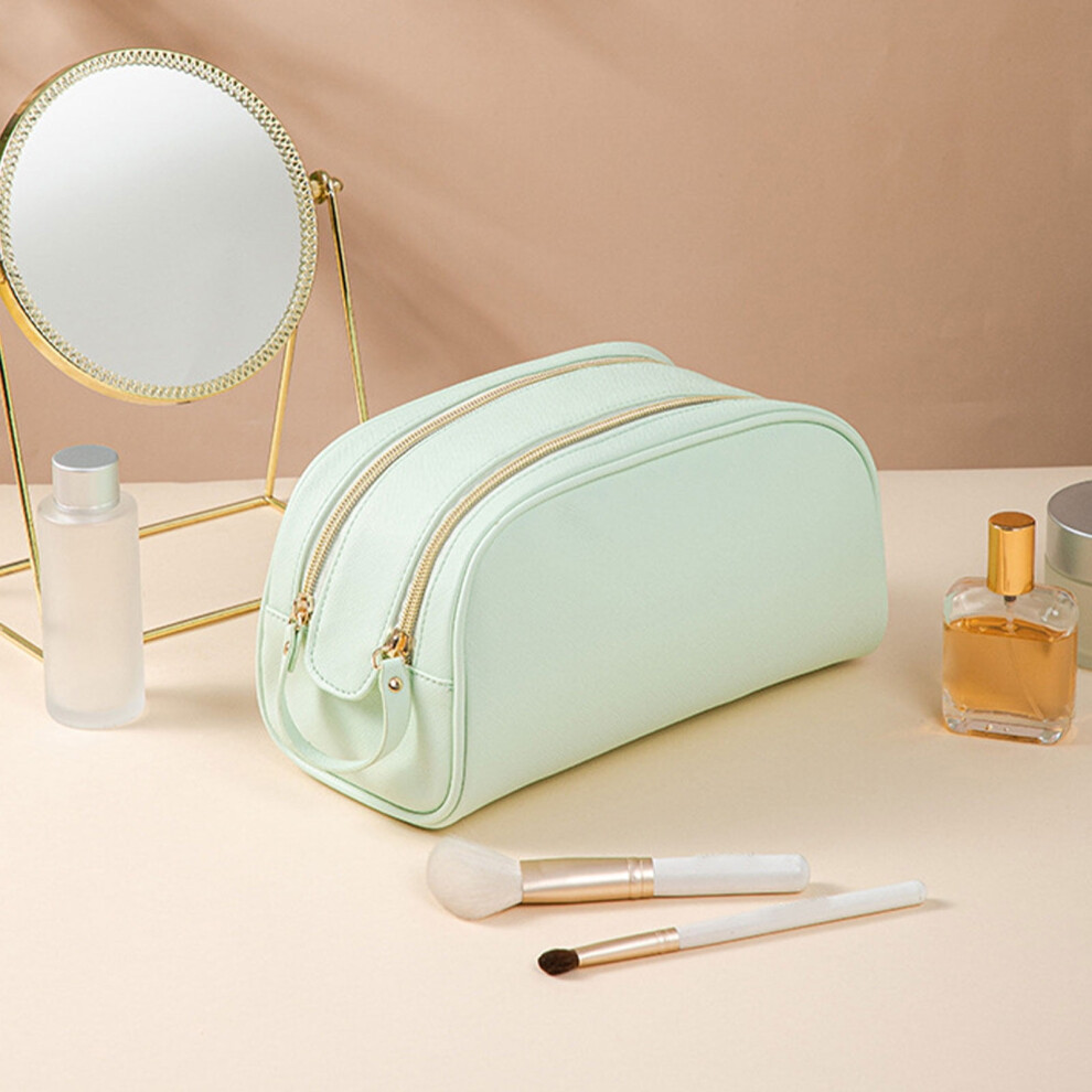 Makeup Bag with Zipper Portable Large Candy Color Cosmetic
