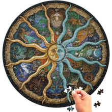 Zodiac Constellation Puzzle Round Mandala 1000 Pieces