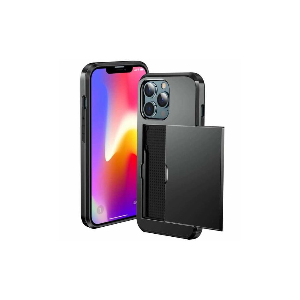 Iphone 13 Shockproof Case With Card Slot Black 940684240524