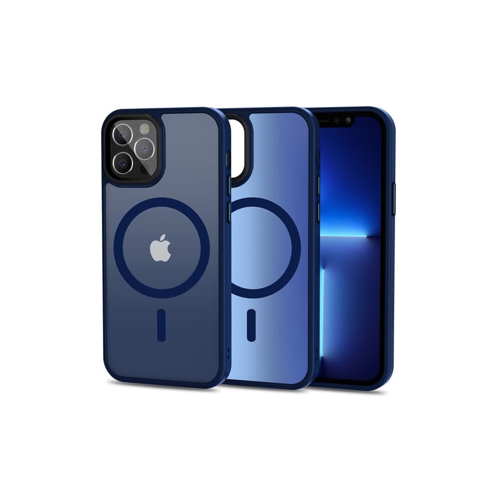 Iphone 13 Pro Max Magsafe Case Matte Shockproof Blue 940684233755