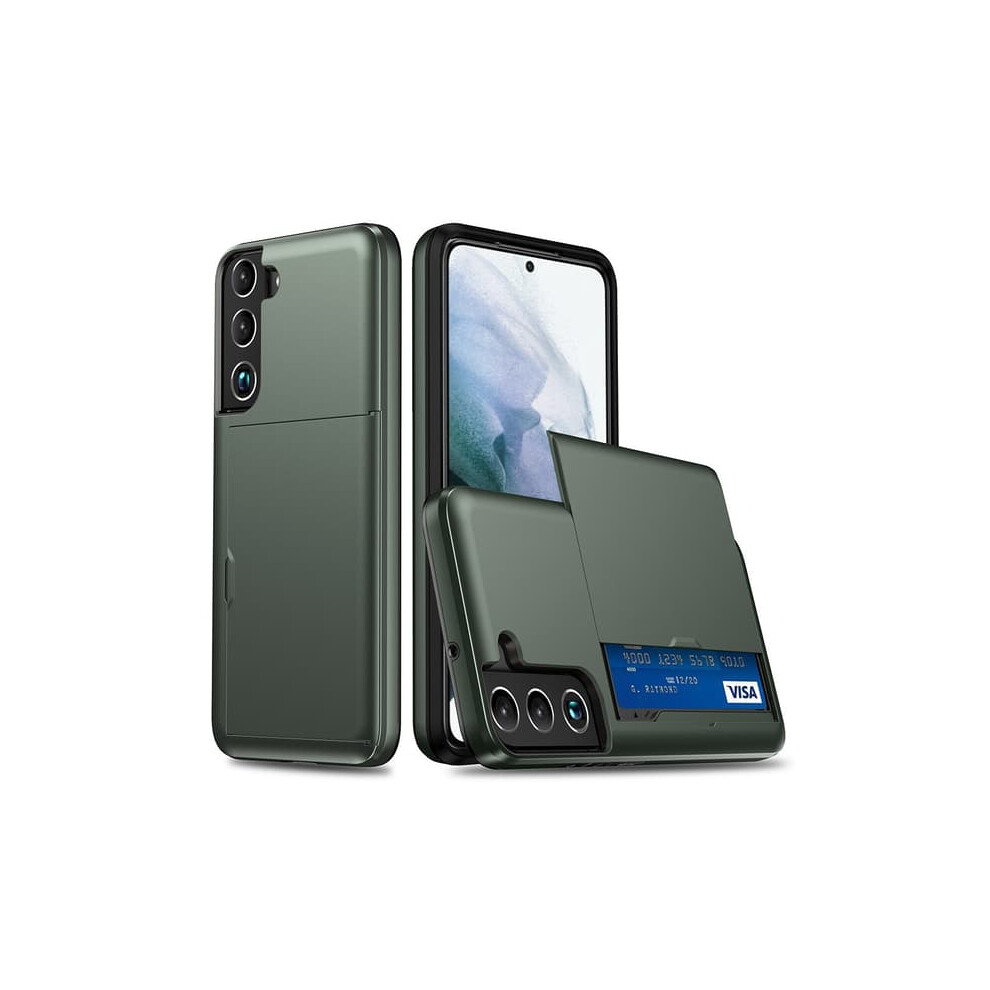 Samsung Galaxy S22 Case With Card Slot Green 940684241095