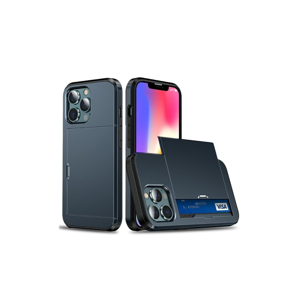 Iphone 13 Hybrid Case With Card Slot Blue 940684233229