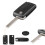 PEUGEOT VA2 car key shell CE0536 black 3-button 1