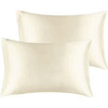 Queen Satin Silk Pillowcases Cooling Breathable 2 Pack