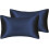 Queen Satin Silk Pillowcases Cooling Breathable 2 Pack 1