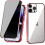 iPhone 13 privacy double magnetic case red 1