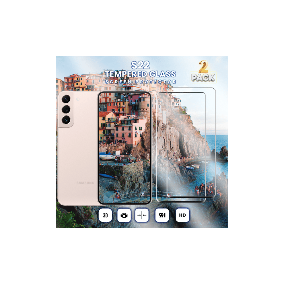Tempered Glass For Samsung S22 5G 9H 2-Pack 940684239467