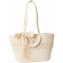 Sac cabas en corde de coton tressée, style bohème, une pièce