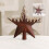 Christmas Tree Top Star Chocolate Brown 1 Piece 1