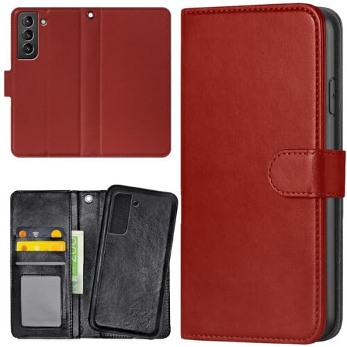 Wallet Case for Samsung Galaxy S21 FE 5G Dark Red