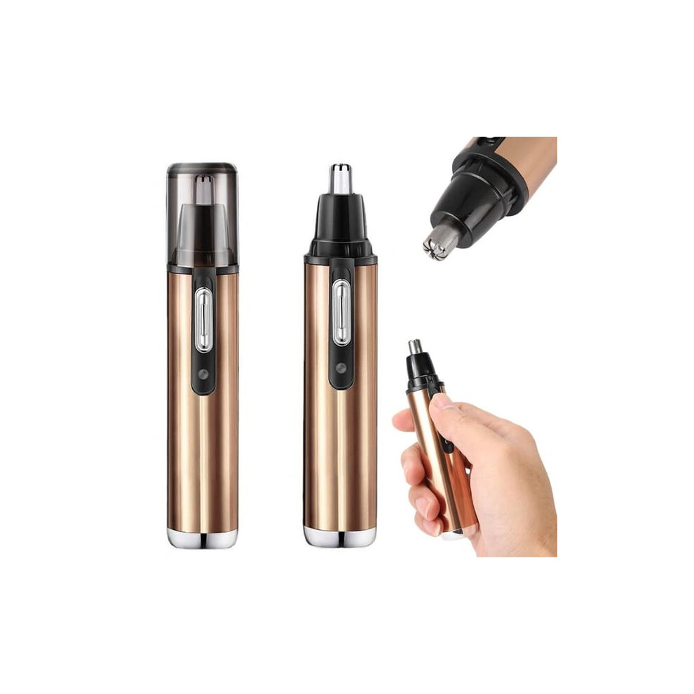 Rechargeable Nose and Ear Hair Trimmer Gold