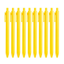 Balpennen met soepele schrijfwerking en intrekbare punt, 10 stuks