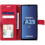 Samsung Galaxy A25 5G case red retro PU leather shockproof 3
