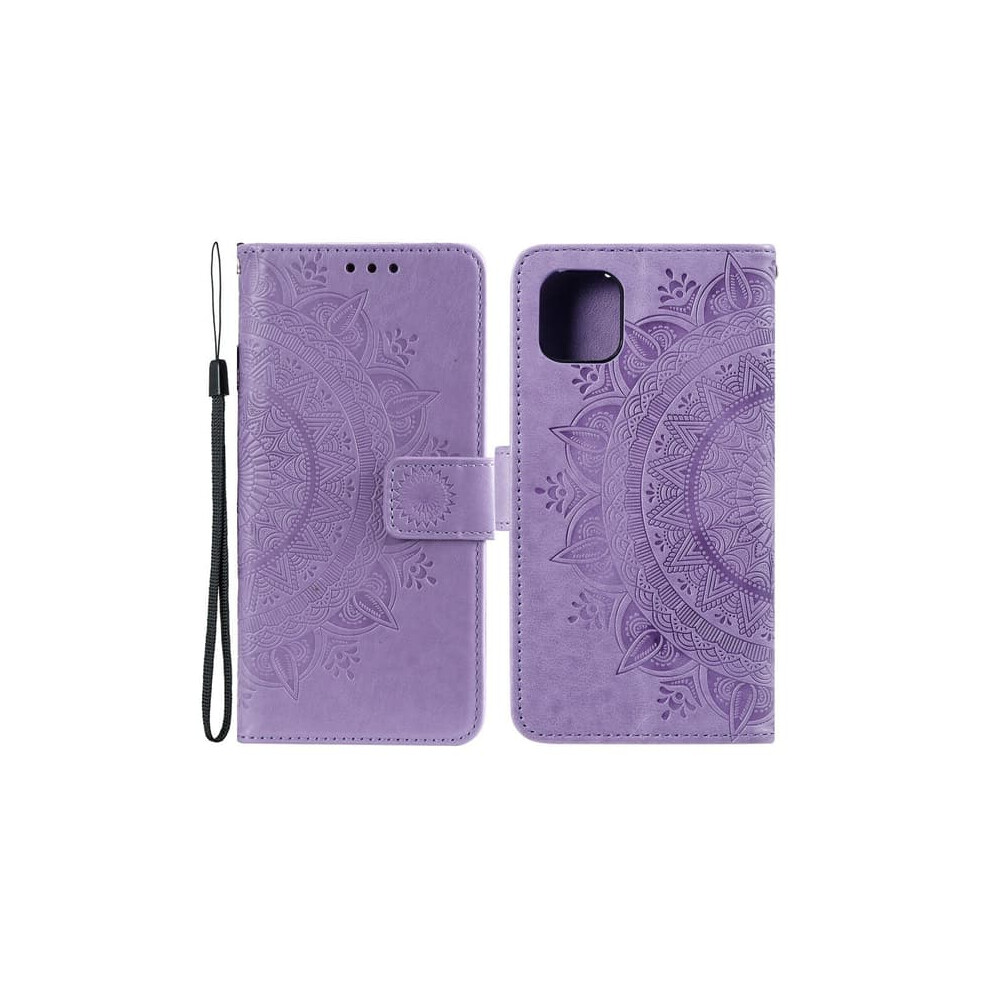 Iphone 13 Mandala Leather Case Purple 940684234714