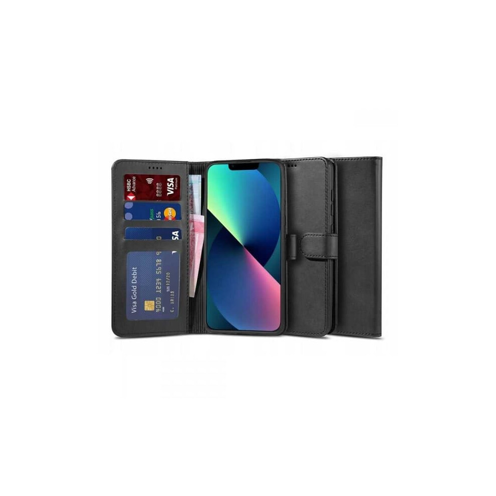 Iphone 13 Pro Wallet Case Pu Leather 4-Compartment Black 940684234189