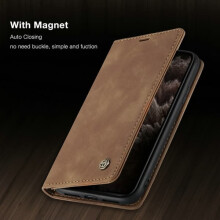 Leather iPhone 13 case brown