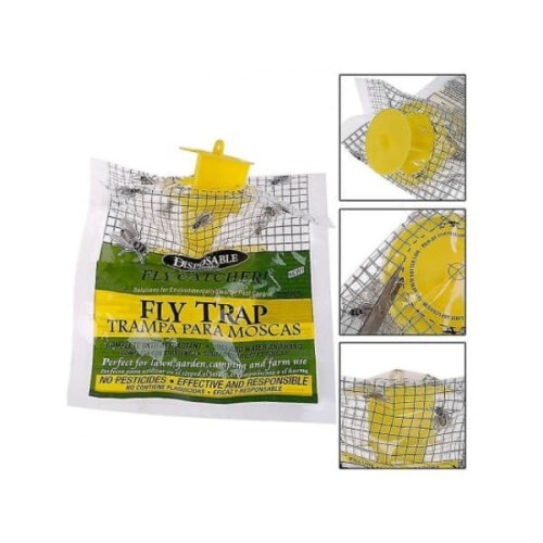 Fly Trap Disposable Hanging Trap 6 Pack 1