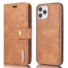 DG.MING iPhone 13 magnetic 2-in-1 case brown