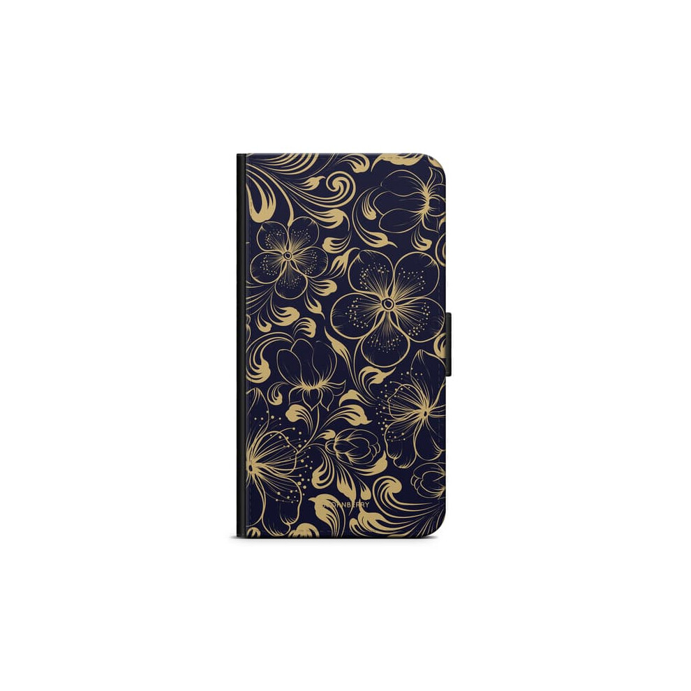 Samsung Galaxy S9 Case Dark Flowers Blue 940684221066