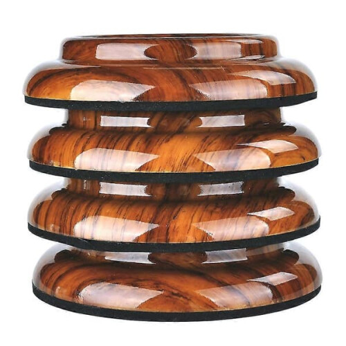Upright Piano Caster Cups Rosewood 4 pcs 1