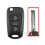 Hyundai car key shell black 3-button center slot 1