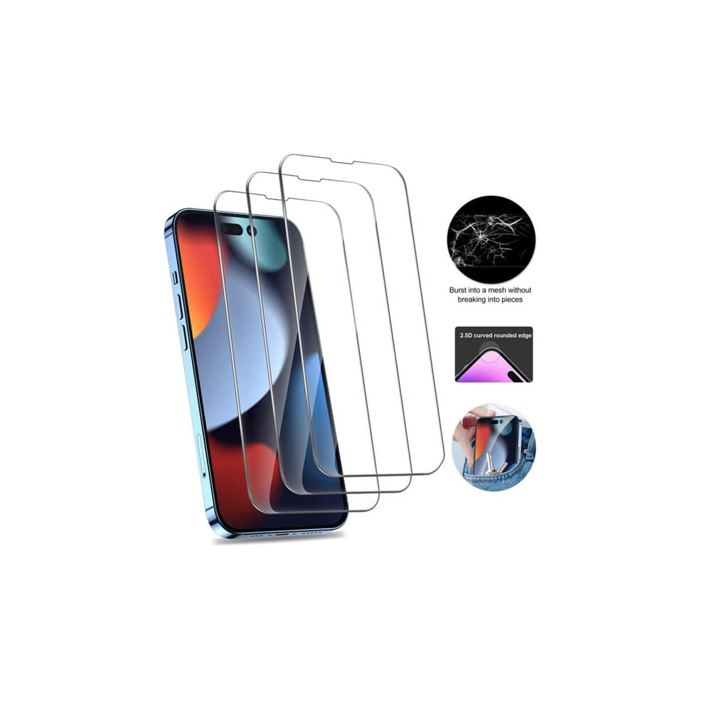 Tempered Glass Screen Protector For Iphone 13 And 14 3-Pack 940684231669