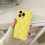 iPhone 13 Pro Max padded case yellow embroidered one size 1