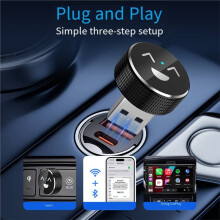 2 in 1 Ai Box Carplay Wireless Car Adapter for Car  / Android Auto Wired to Wireless Converter