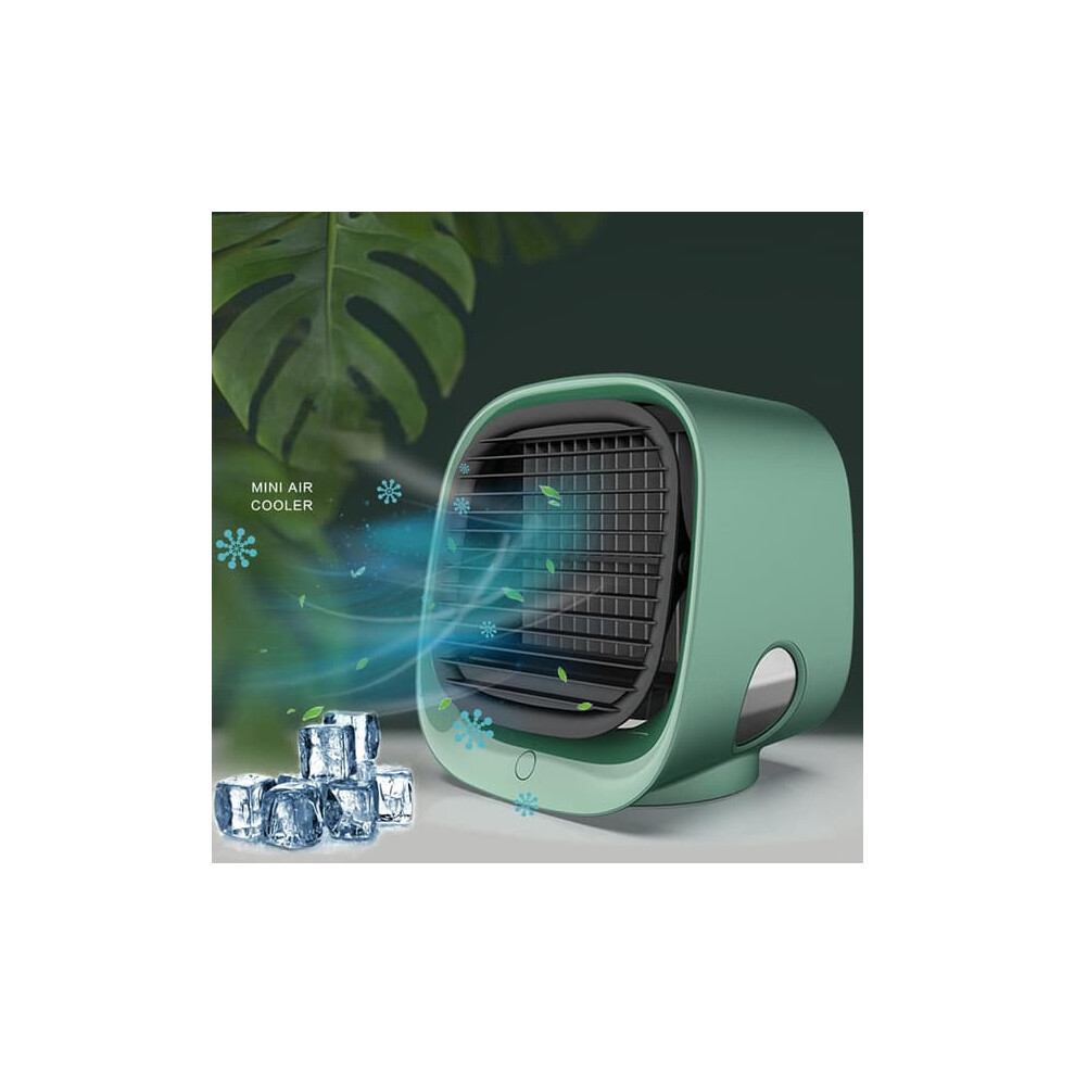 Mini Usb Air Cooler With Humidifier Green 940684221929