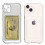 Capa transparente compatível com iPhone 13 Mini com porta-cartões e proteção para a câmera - Extra resistente a impactos. 1