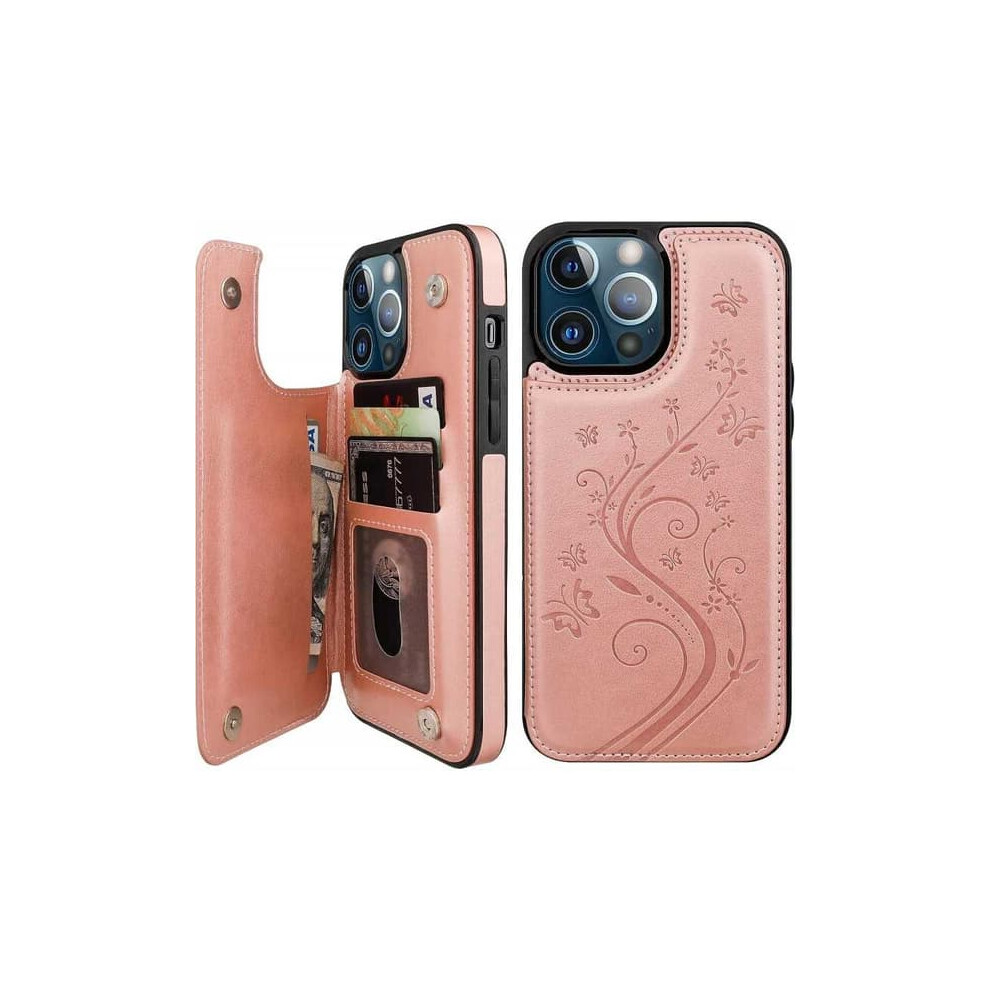 Iphone 13 Pro Shockproof Flip Case With Card Holder, 940684235704