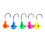 Fishing jig head set practical storage box multicolor 5