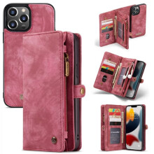 CaseMe wallet case for iPhone 13 Pro Max red 2-slot