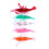 Fishing jig head set practical storage box multicolor 7