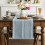 Linen table runner light blue 13 x 120 inches 1