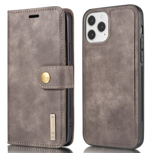 Compatível com iPhone 13 - Capa/Protetor Magnético DG.MING 2 em 1 - Cinza